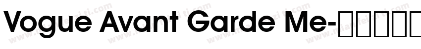Vogue Avant Garde Me字体转换